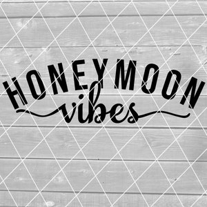 SVG Honeymoon Vibes, Just Married, ślub, małżeństwo, miłość, wektor, pobieranie cyfrowe dla Cricut (pliki svg, png, pdf i jpeg)