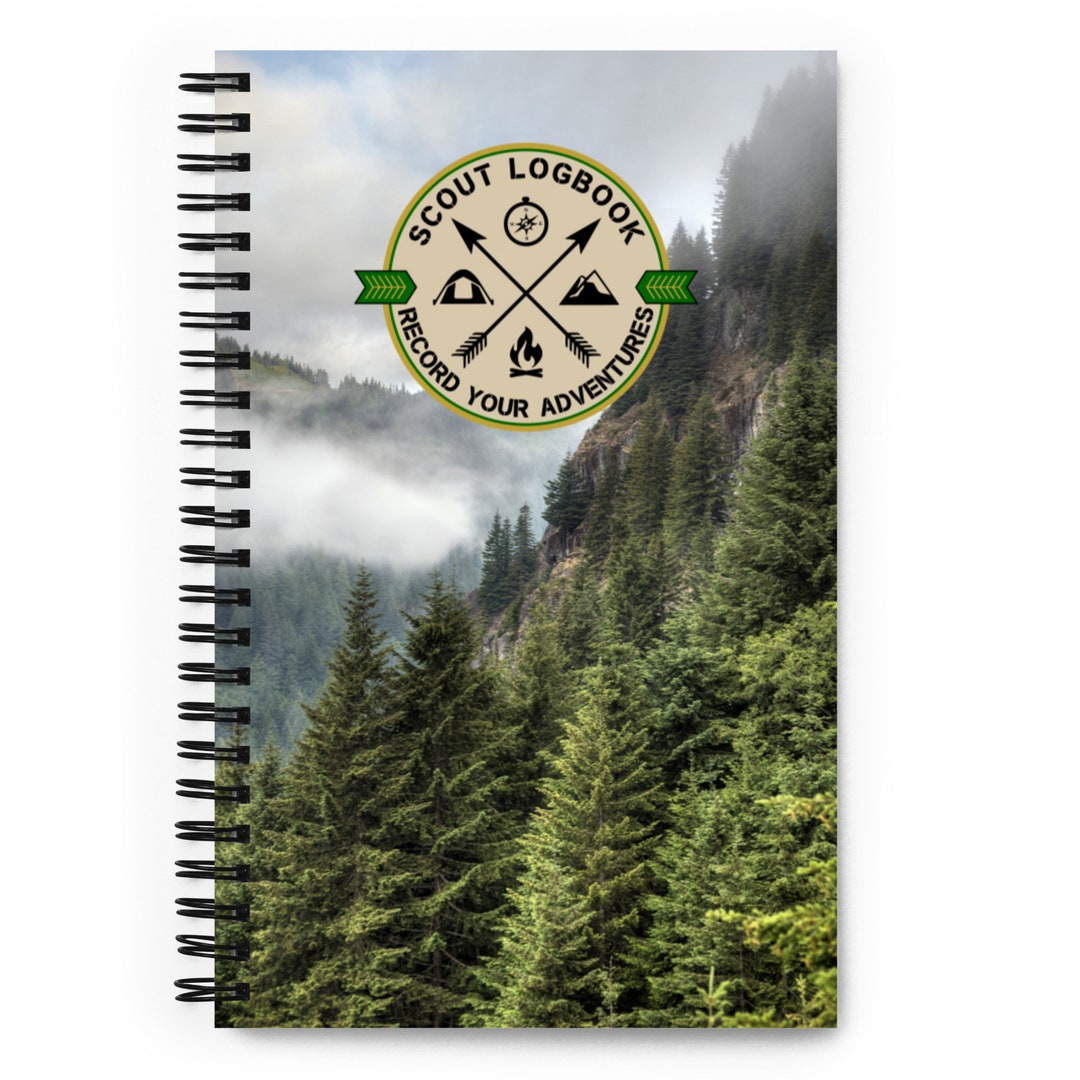 Spiral Notebook Scout Logbook Record Your Adventures Etsy