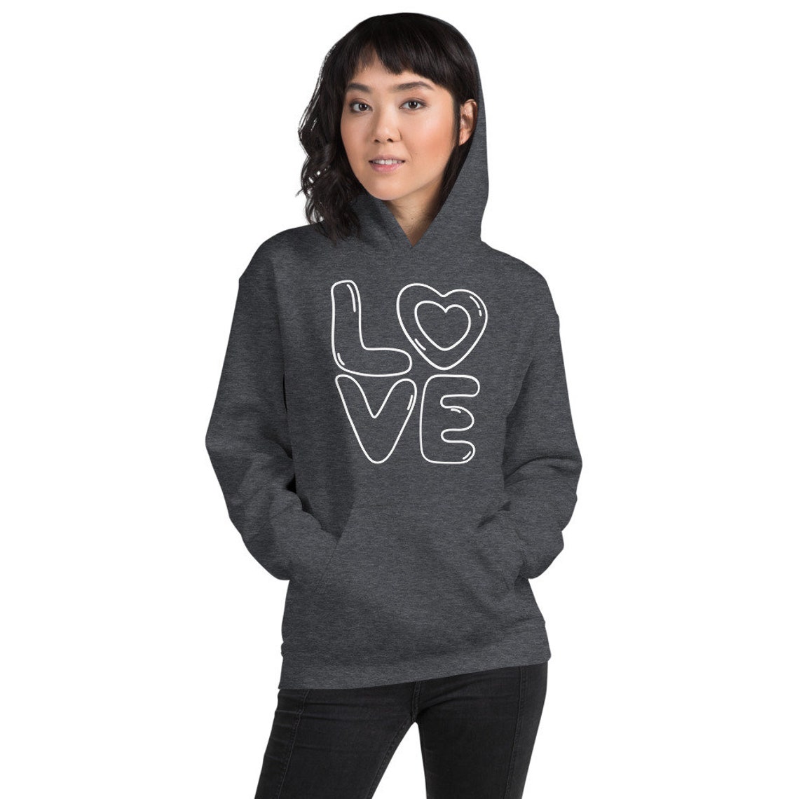 Love Hoodie Valentine's Hoodie Valentine's Day Etsy