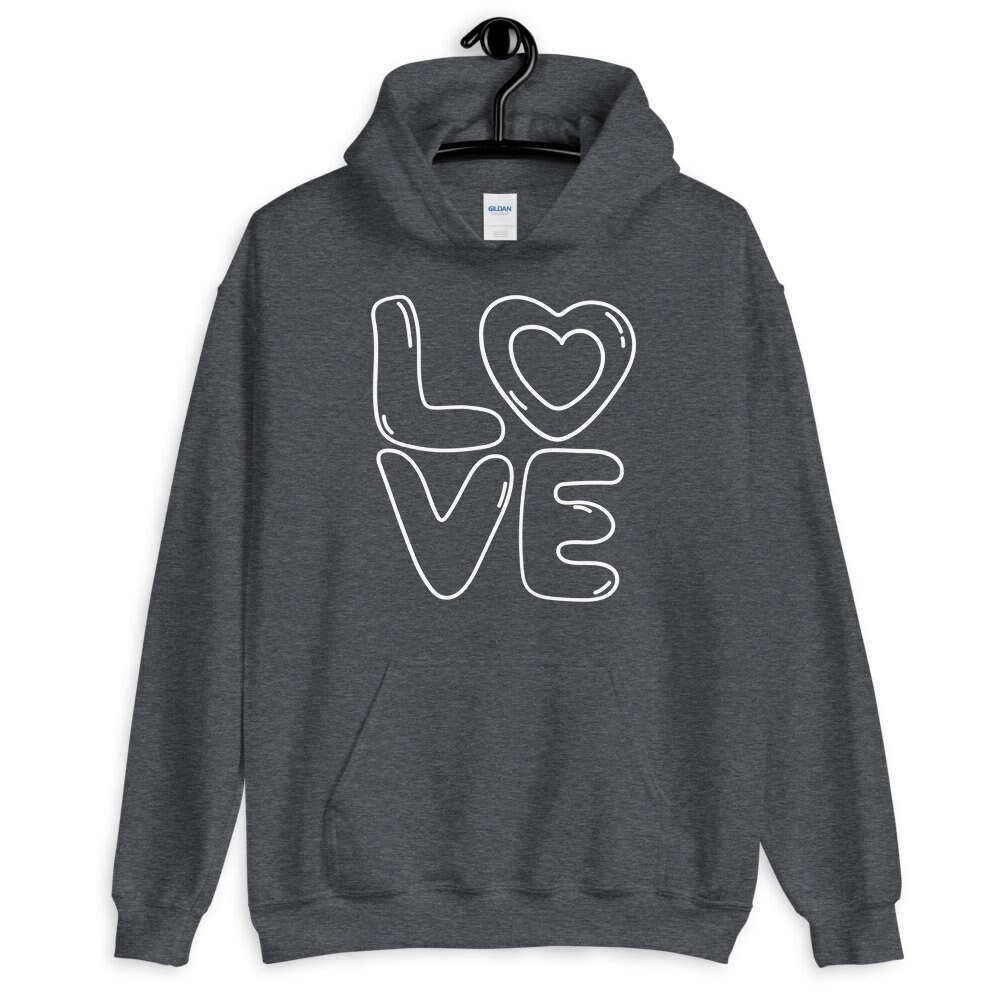 Love Hoodie Valentine's Hoodie Valentine's Day | Etsy