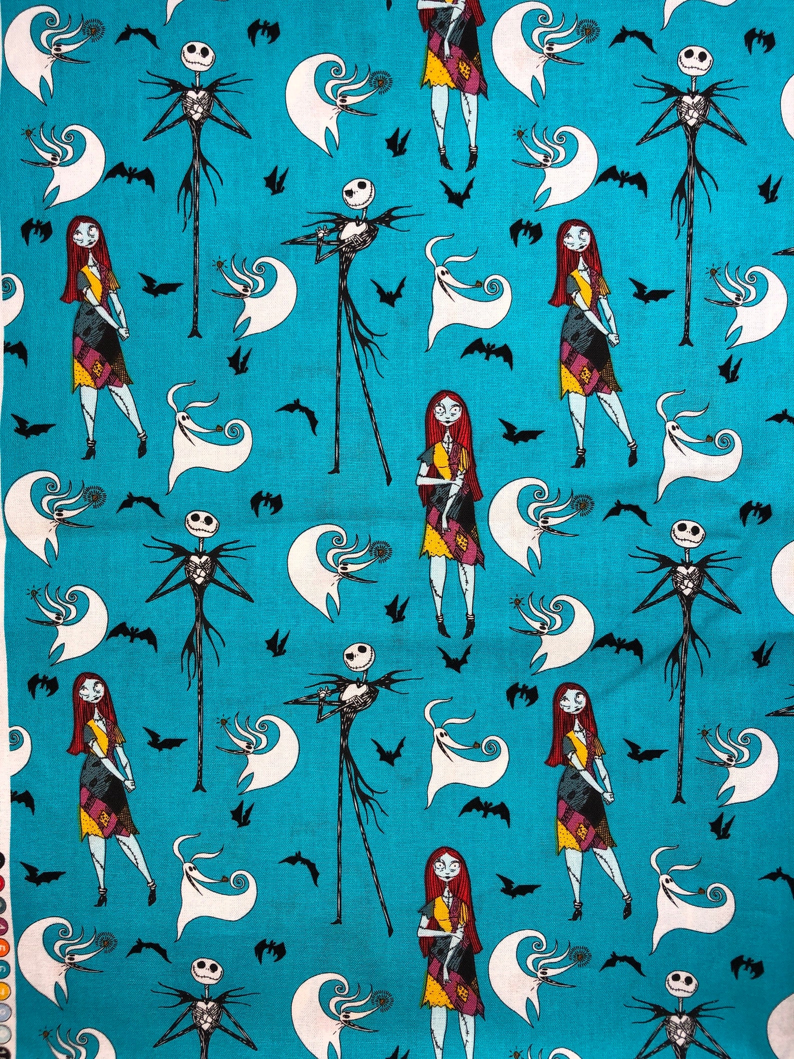 18x21 Nightmare Before Christmas cotton fabric fat quarter Etsy Nightmare Before Christmas Fabric