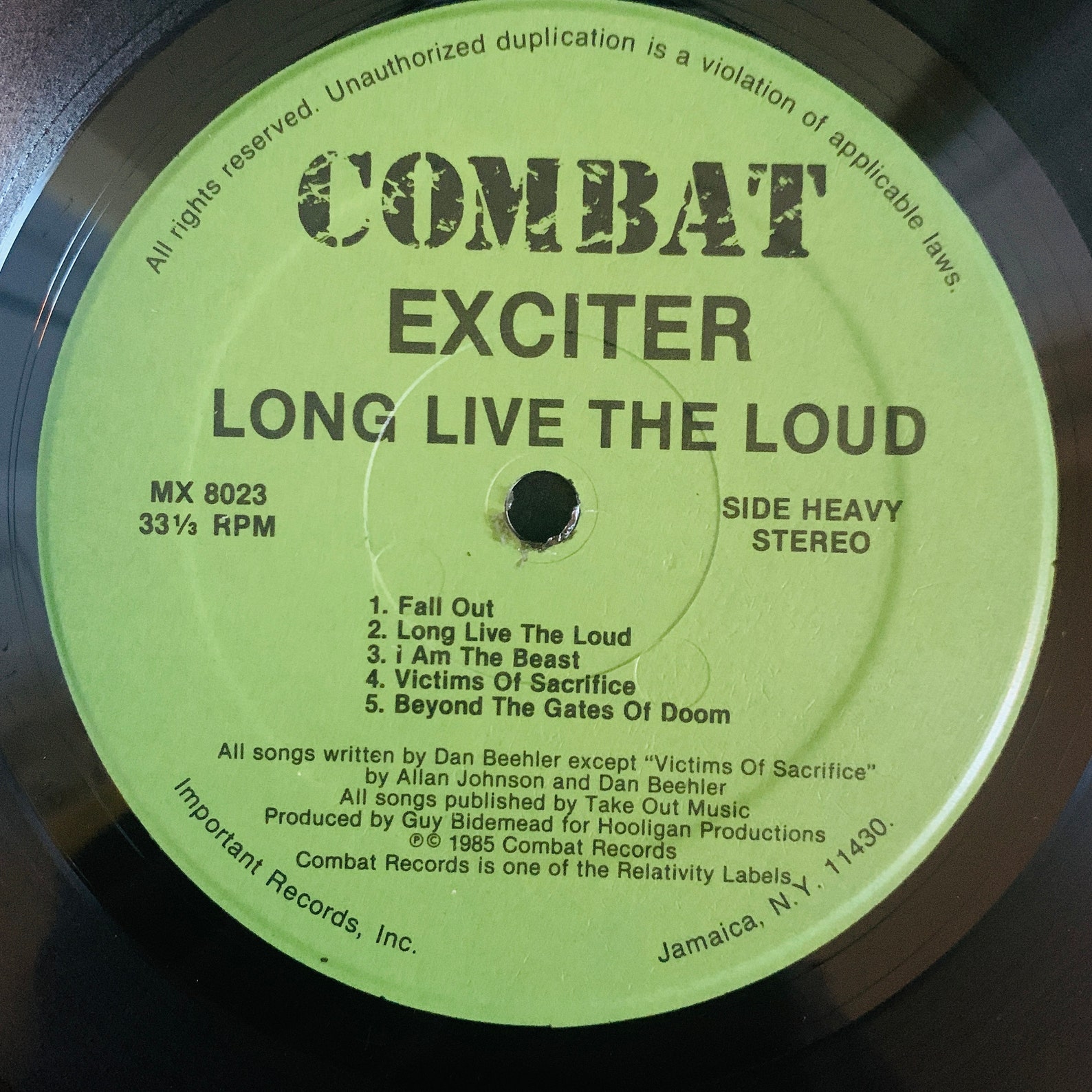 PRISTINE Exciter Long Live the Loud Vintage Etsy