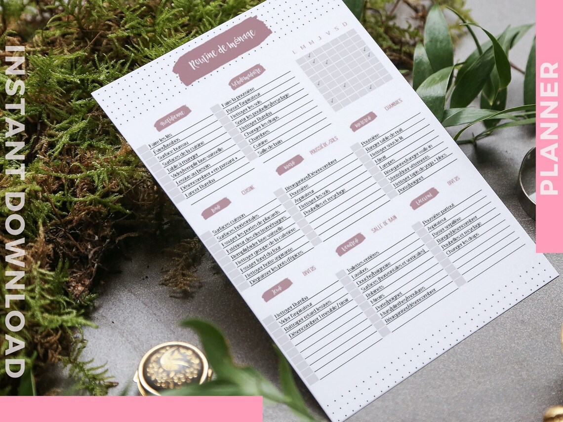 Editable House Cleaning Schedule, Printable Clean, Cleaning Checklist ...