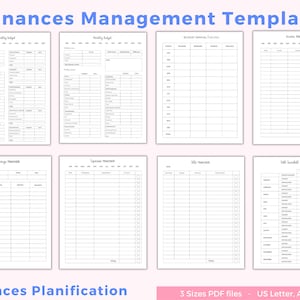 Budget Planner Printable: Finance, Savings, Debt Tracker (PDF)