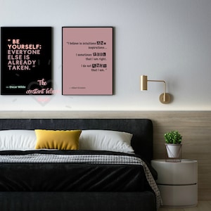 Oscar Wilde Quote Print: Be Yourself, Inspirational Wall Art (Digital Download)