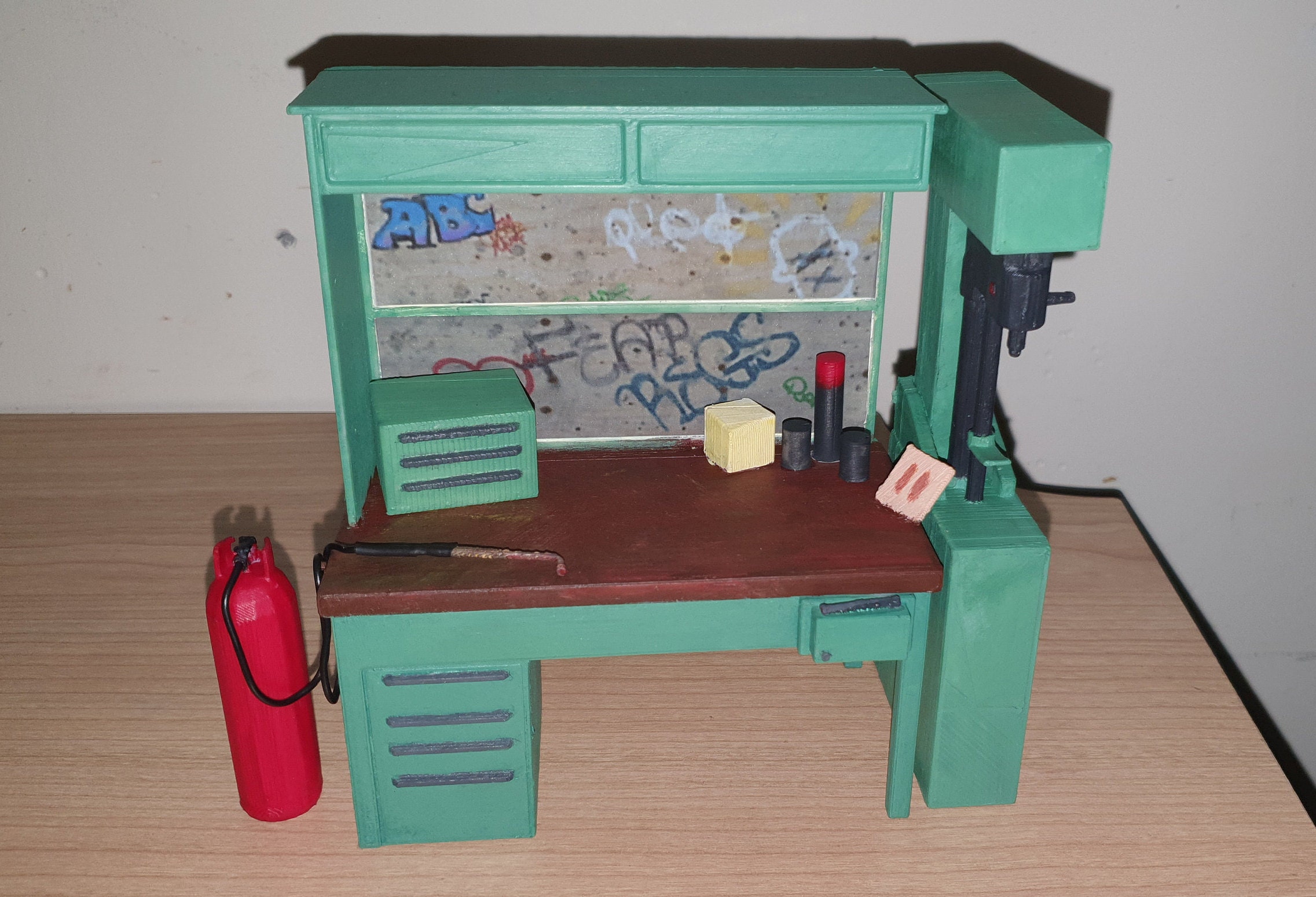 Rust Workbench Level 3 Hand Painted Etsy