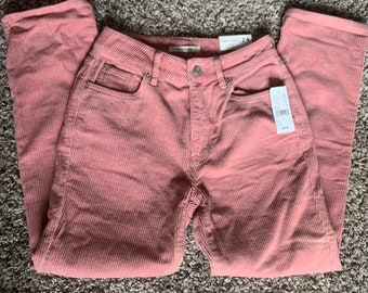 pink corduroy lee pants