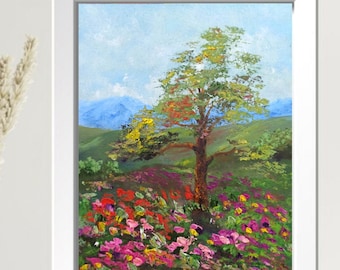 Tree of life painting original on panel