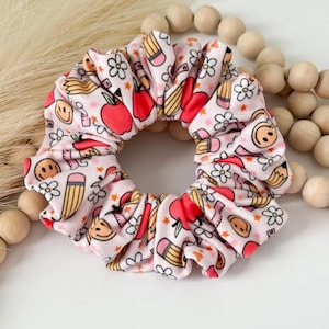 Teacher Scrunchie, Teacher Appreciation Gift, Soft Handmade Classroom Hair Tie