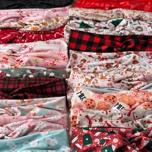 Christmas Twist Headband: Festive Holiday Print, Nurse Headband image 7
