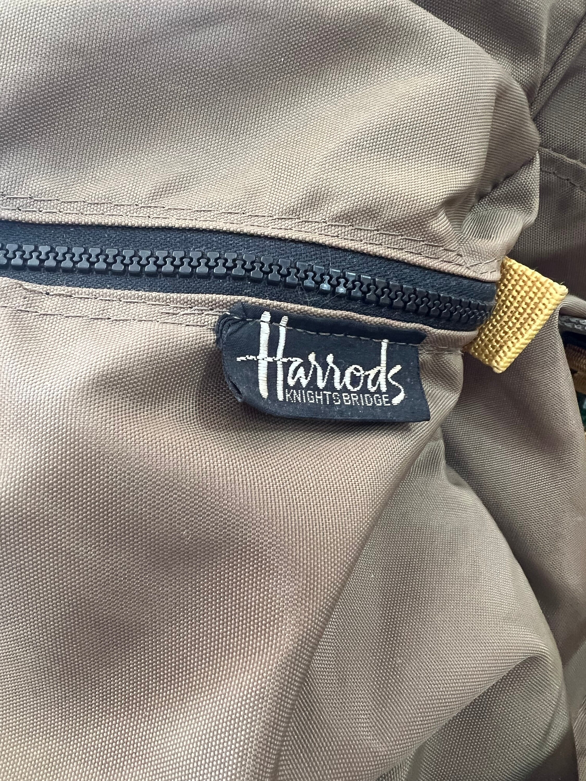 Vintage Harrods Knightsbridge Travel Tote Bag Etsy