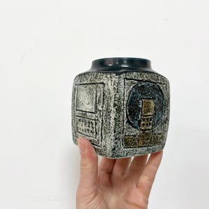 Vintage Troika Pottery, Troika Marmalade Jar by Linda Taylor, Cornwall English Mid Century Pottery
