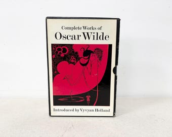 Vintage Book The Complete Works of Oscar Wilde, Hardcover Book 1969, Classic Literature