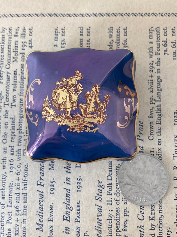 Limoges France リモージュ フランス 宝石箱 小物 ケース 陶磁器 フランス リモージュ（Limoges） CASTEL 宝石・小物入れ