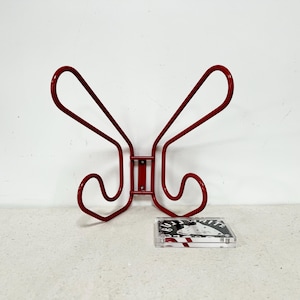 Vintage IKEA Frän Wall Hooks, Red Metal Coat Rack, Coat Racks