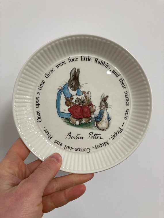 Vintage Peter Rabbit Wedgwood Nursery Plate, Beatrix Potter Design