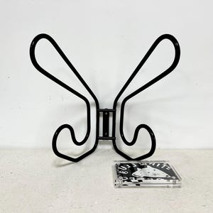 Vintage IKEA Frän Wall Hooks, Black Metal Coat Rack, Coat Racks