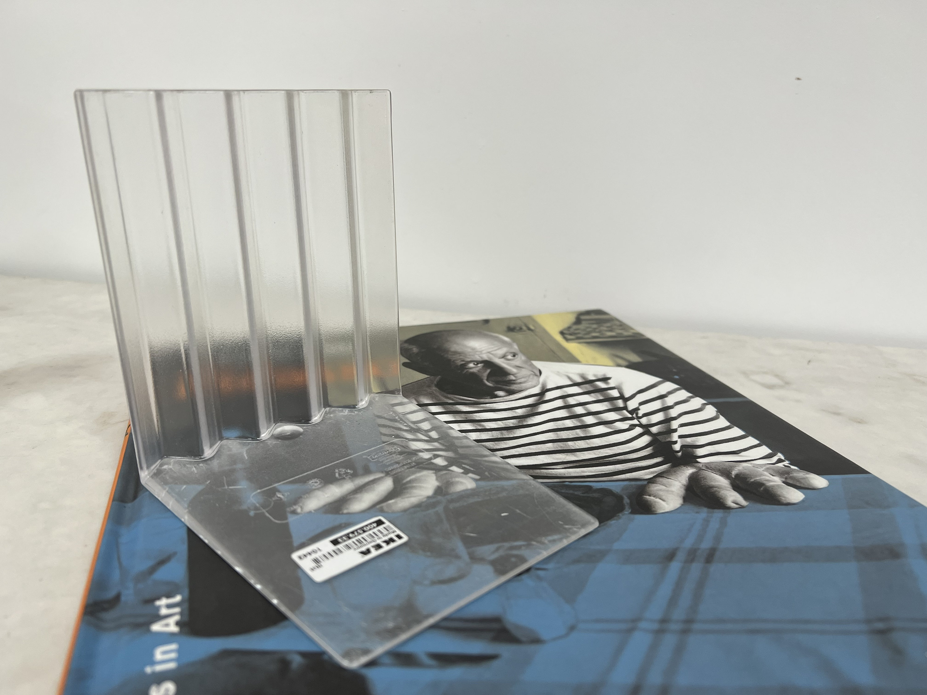 Vintage IKEA Bokis Zig Zag Bookends Clear Plastic Bookends Etsy