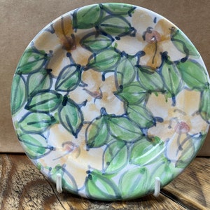 Plato de cerámica Studio, plato floral pintado a mano