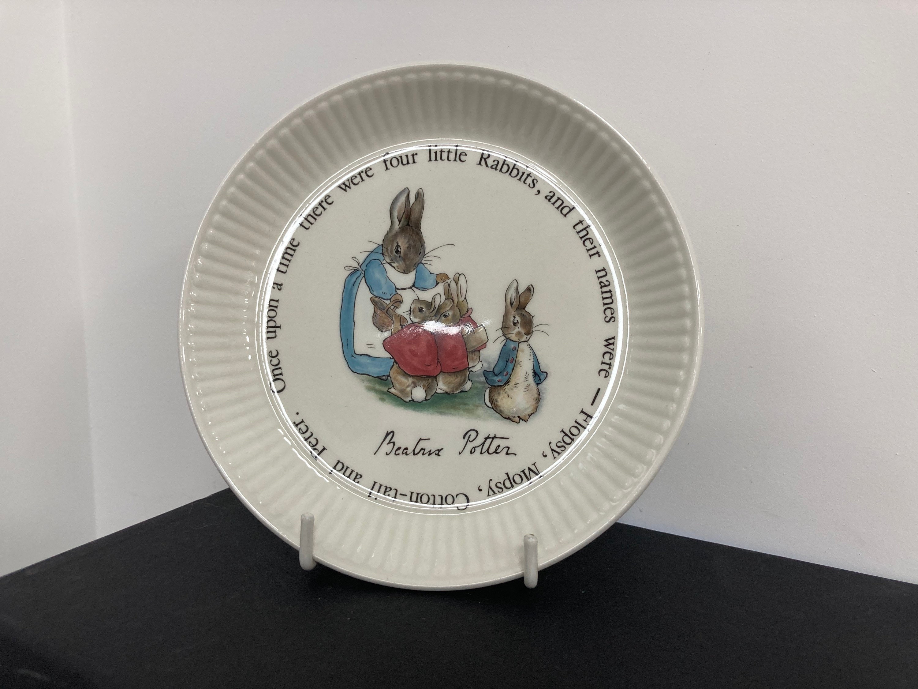 Vintage Peter Rabbit Wedgwood Nursery Plate, Beatrix Potter Design