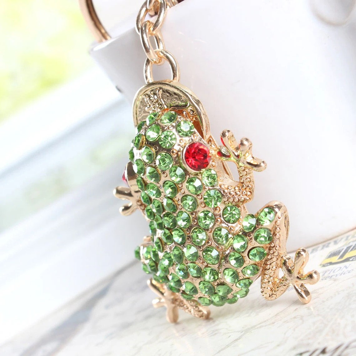 Frog Key Ring Frog Key Chain Key Holder Cute Frog Key Etsy