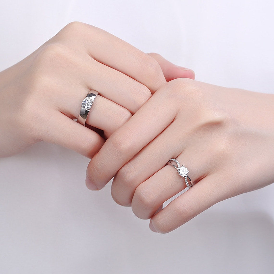 Pareja pareja anillos de amor conjunto de joyas / regalos de Etsy Pareja pareja anillos de amor conjunto de joyas / regalos de Etsy