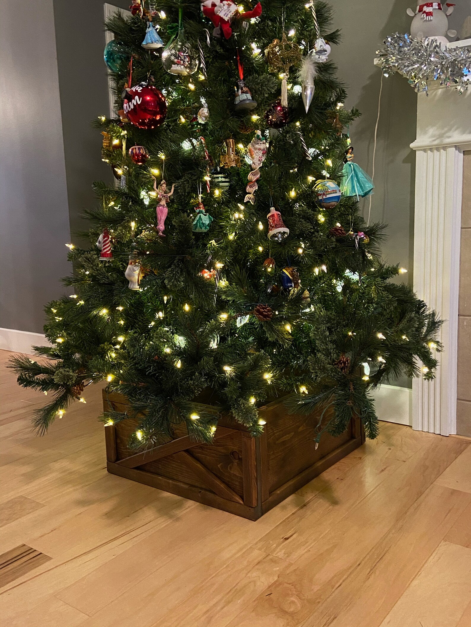 Collapsible Christmas Tree Collar Rustic Christmas Tree Etsy