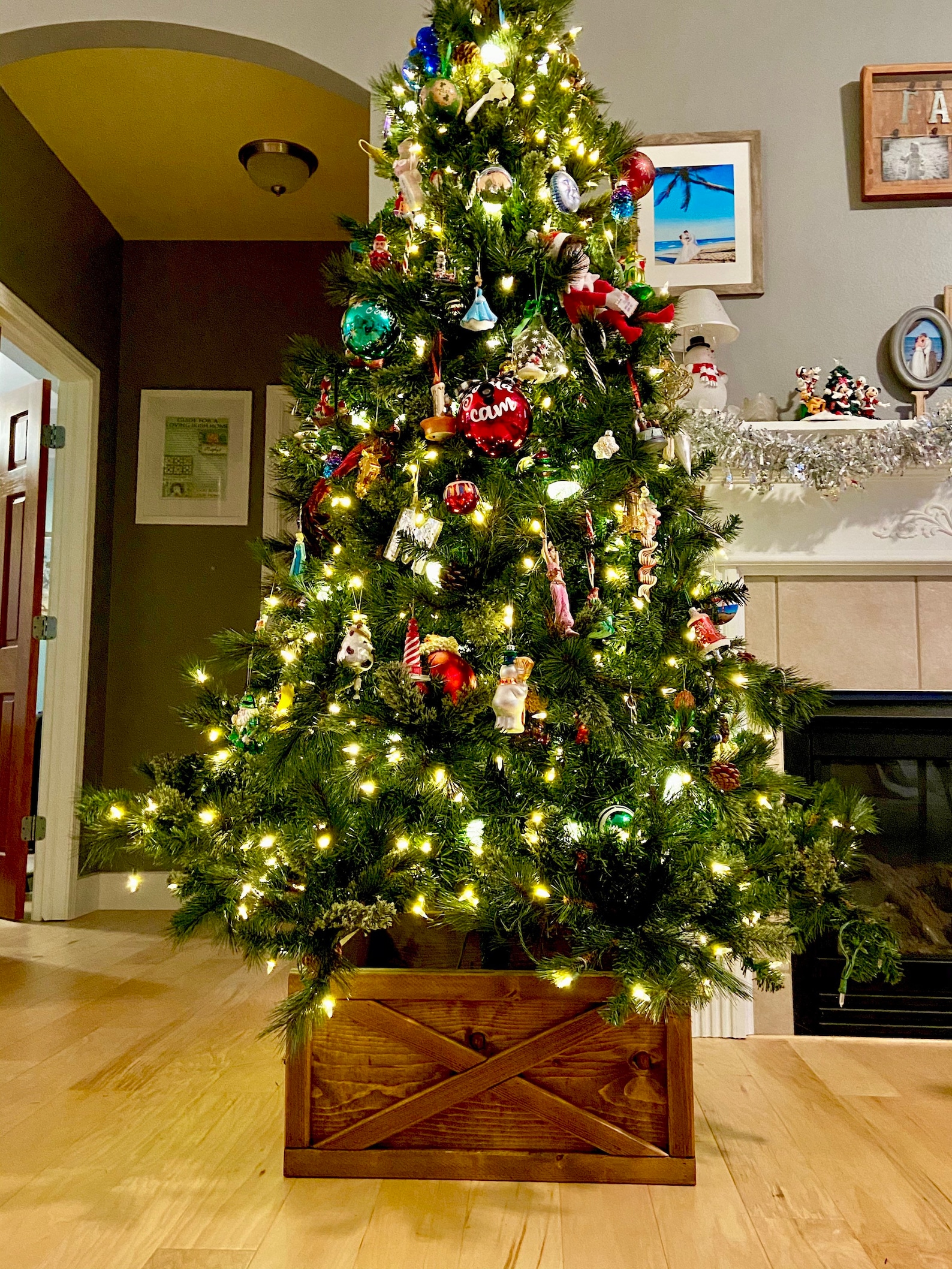 Collapsible Christmas Tree Collar Rustic Christmas Tree Etsy