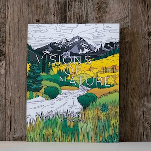 Visions Of Nature Edition II Adult Coloring Book, Nature Coloring Book, Adult Coloring Book, Coloring Books, Adventure Coloring Book