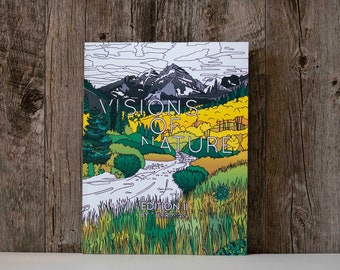Visions Of Nature Edition II Adult Coloring Book, Nature Coloring Book, Adult Coloring Book, Coloring Books, Adventure Coloring Book
