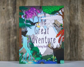 The Great Adventure Coloring Book, Filled With Exploration and Adventure