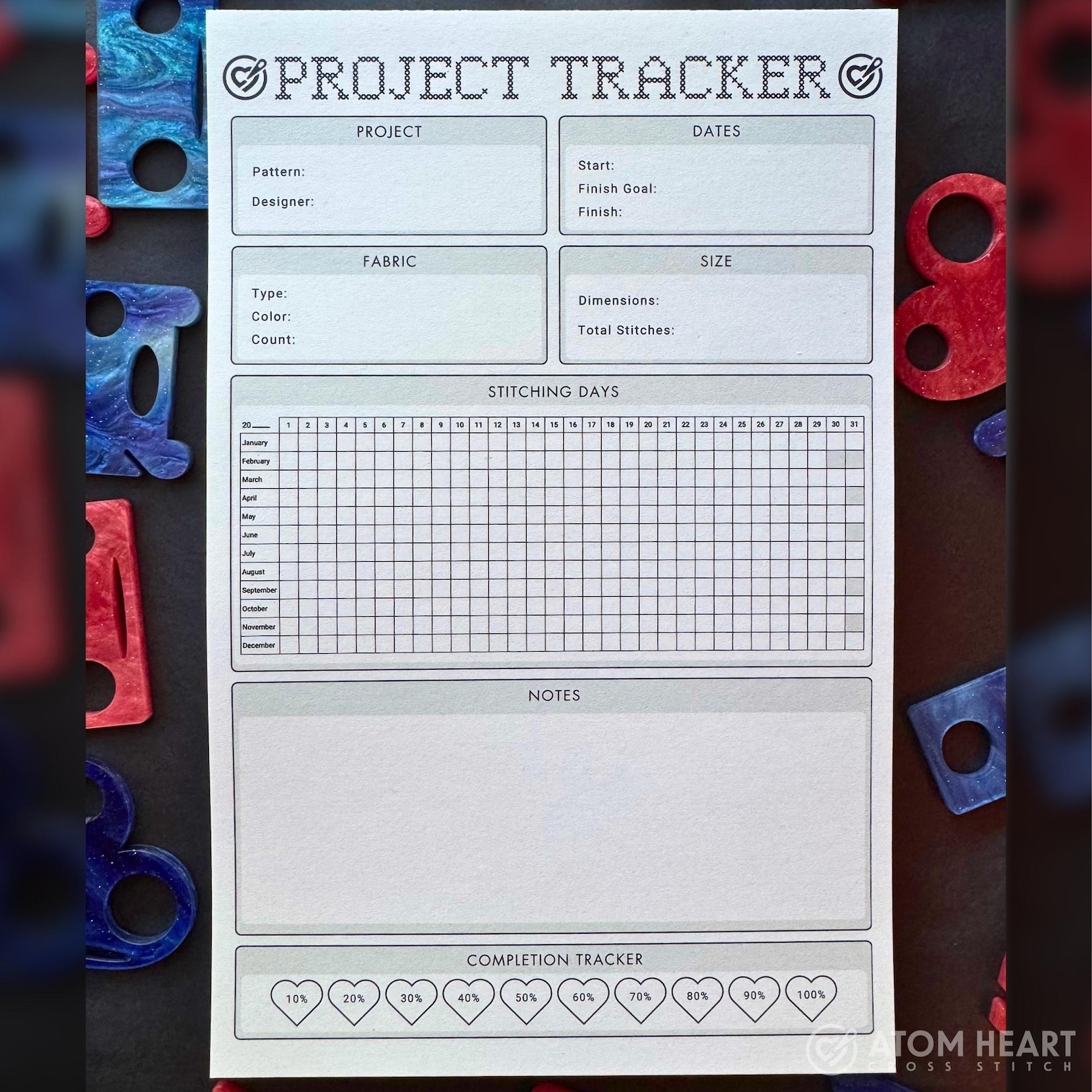 Project Tracker Notepad - Etsy