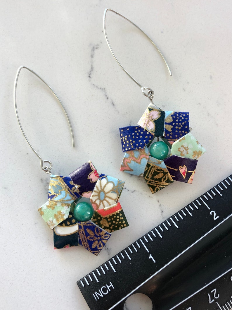 Boho wreath earrings