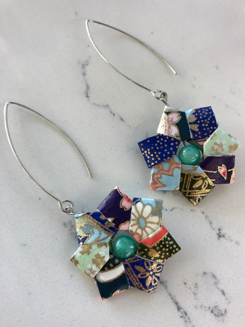 Boho wreath earrings