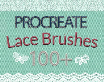 100+ Lace Procreate Brushes: Pattern & Border Stamps