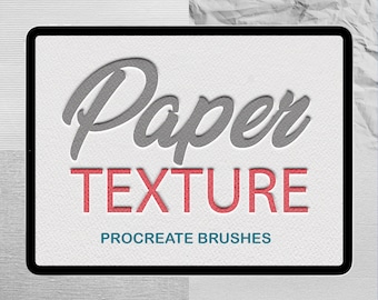 Procreate Paper Texture Brushes: 32 Realistic Digital Art Tools (Digital Download)
