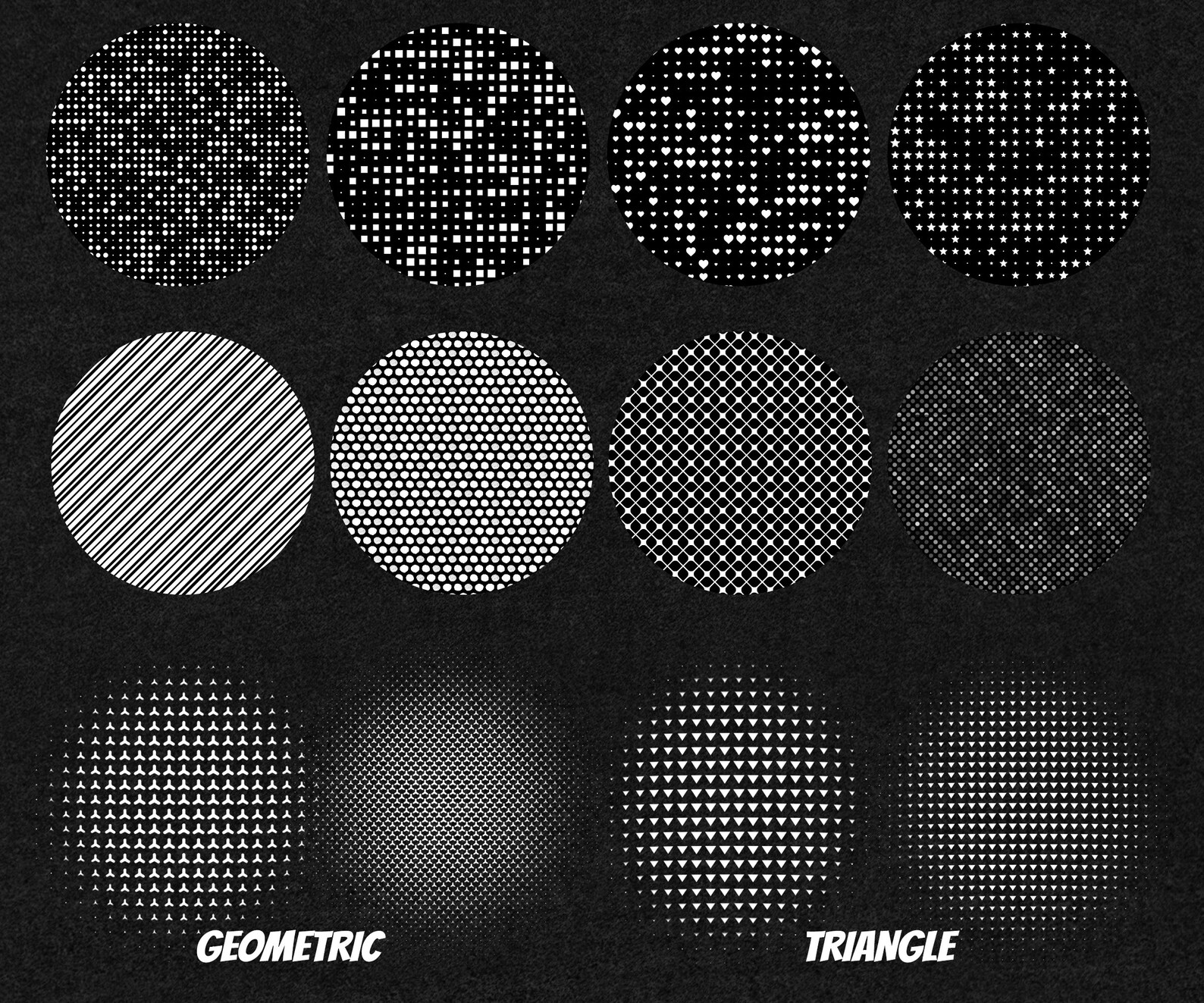 Halftone Brushes for Procreate Brush Set Digital Download Etsy