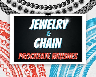 Chain & Rope Procreate Brush Set: Jewelry Design Brushes (Digital Download)
