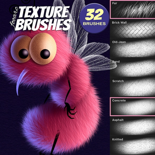Premium Texture Brushes for Procreate