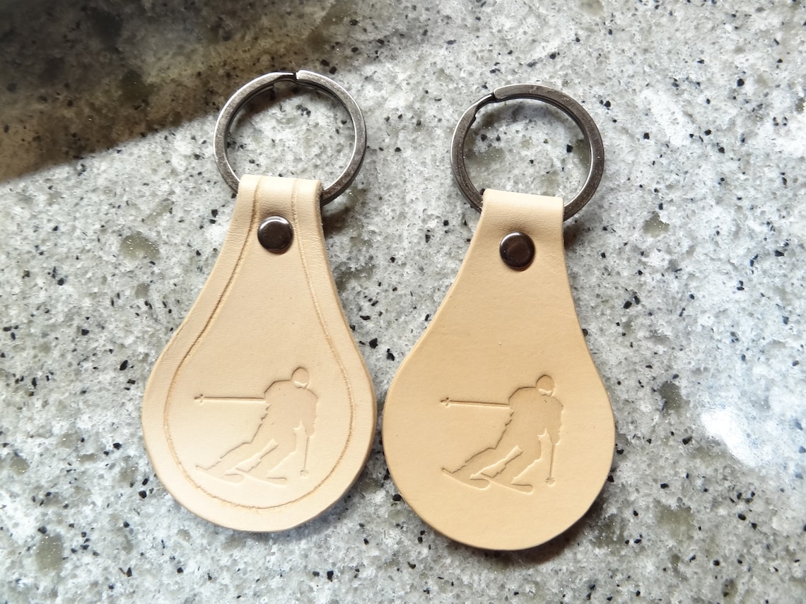Porte-Clés En Cuir Fait Main - Timbre Pokémon Deoxys & Blastoise - Création Artisanale USA