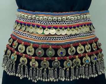 BELLY DANCE DANCING Silver COIN BELT WRAP HIP SCARF SKIRT WHOLESALE Lots PRICE E - Foto 10