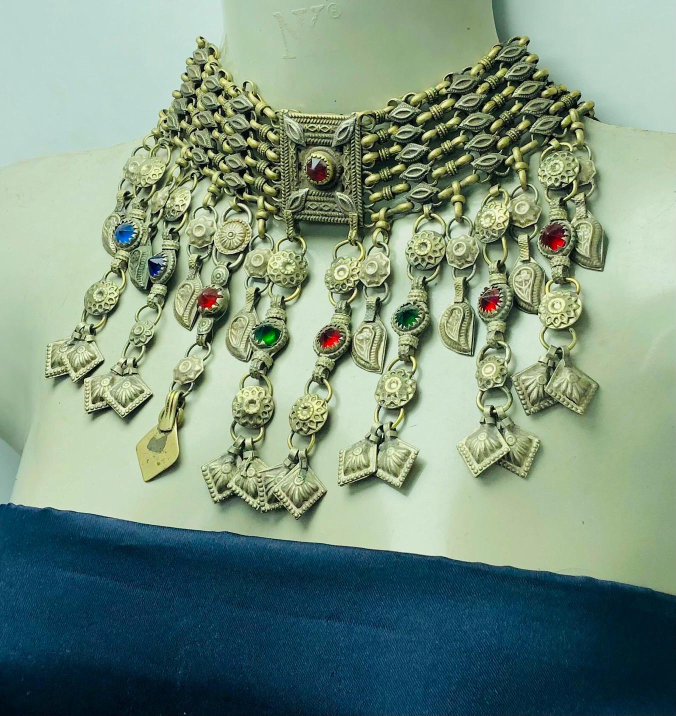 トライバル クチ チョーカー ネックレス：アフガニスタン ボヘミアン