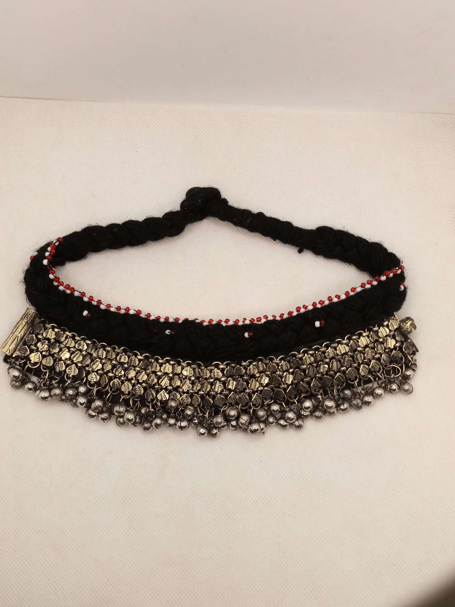 ヴィンテージ クチ チョーカー ネックレス：アフガニスタンのシルバー