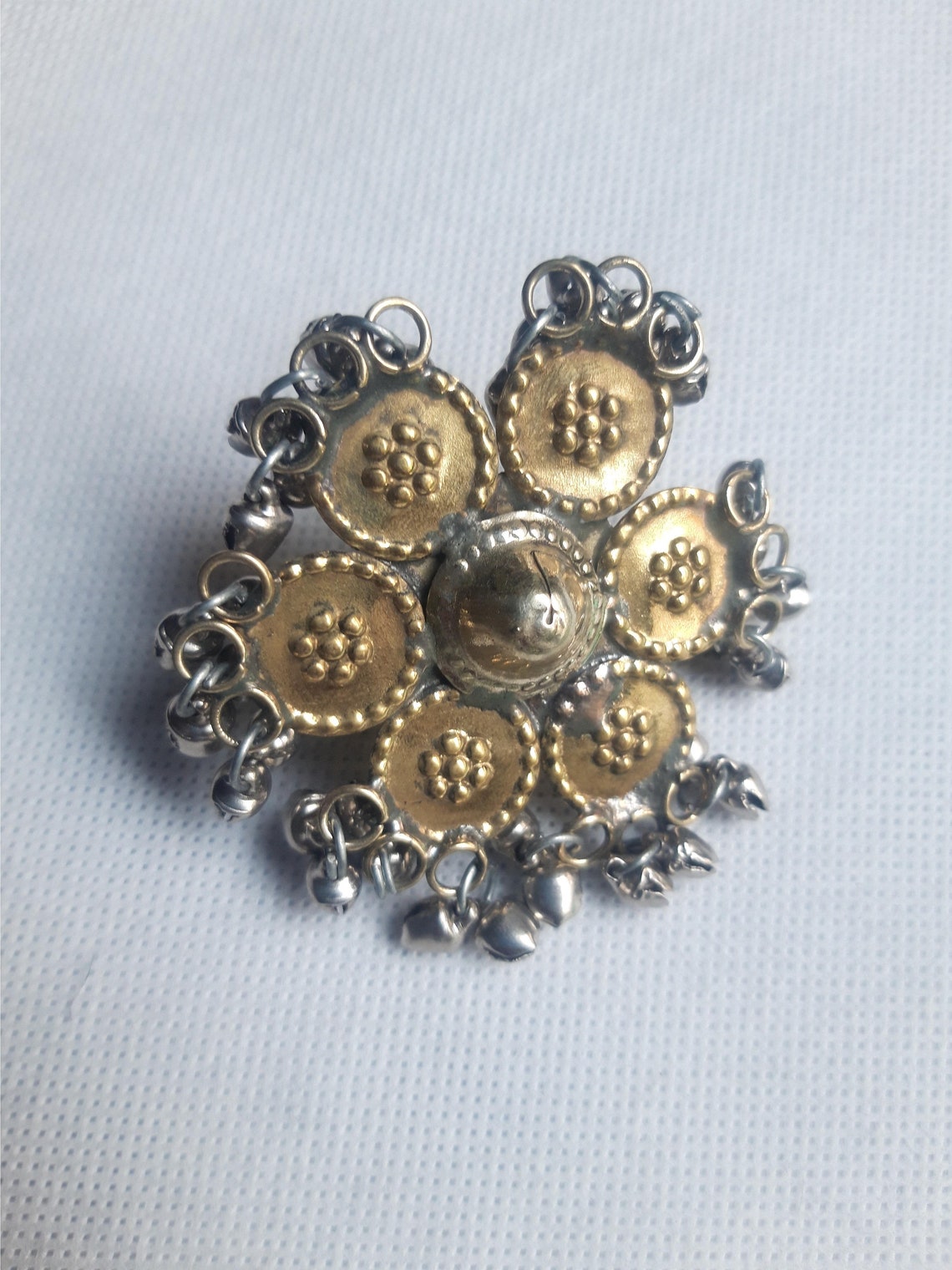 Afghan Ethnic Ring With Silver Bells Massive Kuchi Ring | Etsy