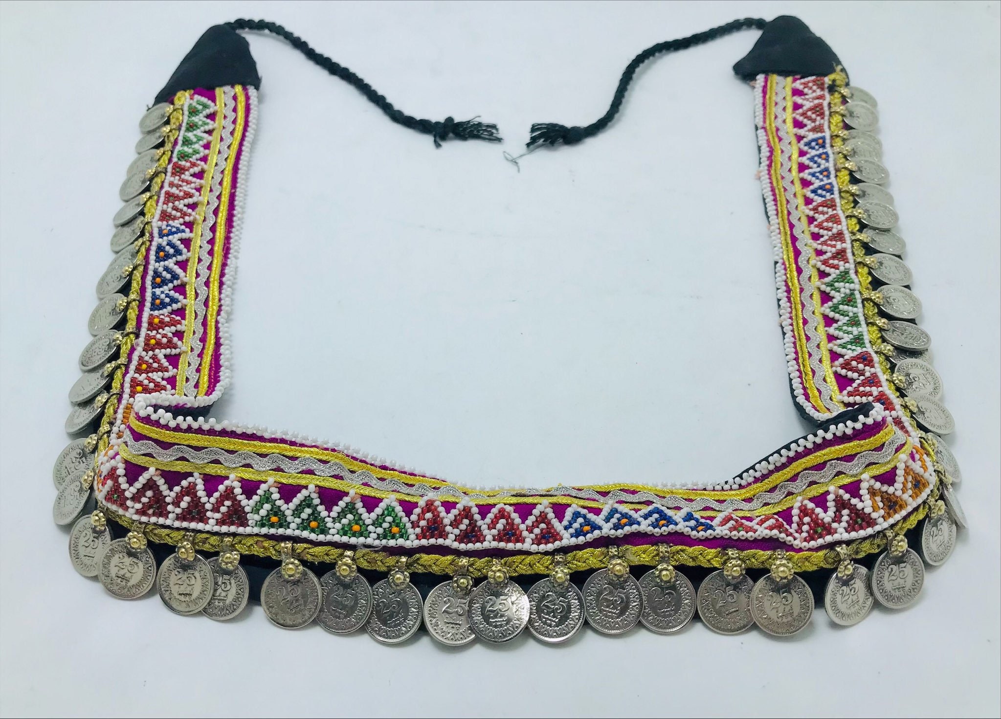 Handmade Tribal Coin Belt: Vintage Boho Belly Dance Belt - Etsy