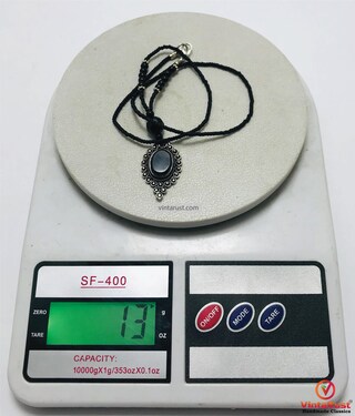 Collana Girocollo Boho In Onice Nera Con Perline - Regolabile 35+5 Cm, Unisex, Lega Di Zinco, Stile Vintage