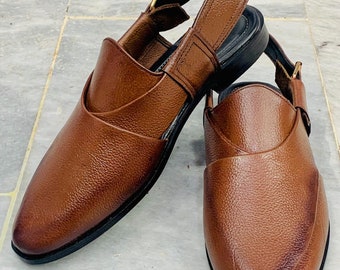 Premium Quality Shoes, Leather Classic Men's Leather Sandals, Traditional Peshawari Chappal, Handmade Leather Footwear, Wedding Shoes