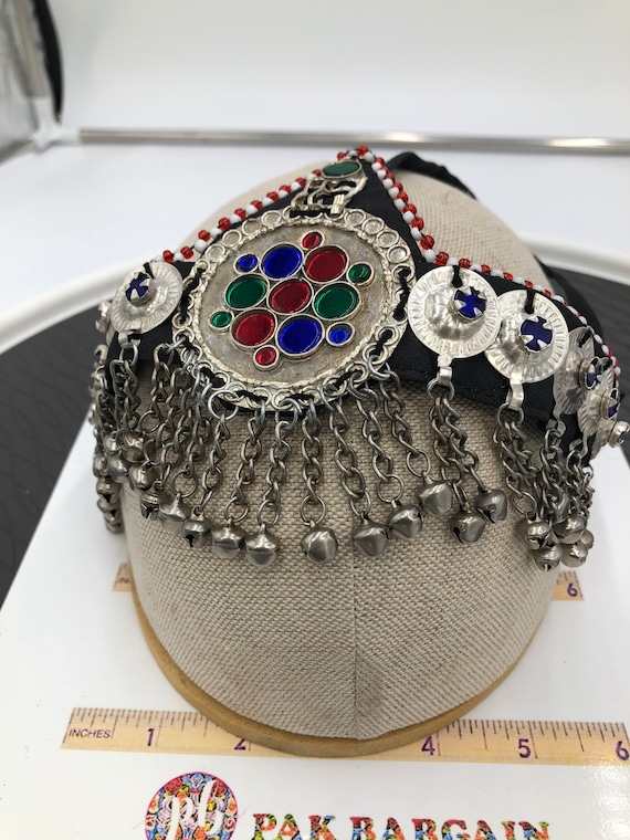 アフガニスタンのクチ族のヘッドピース：ベル付きの民族衣装 - Etsy 日本