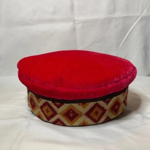 Velvet Cap Hat Hunza Headwear Women Handmade Winter Hat 