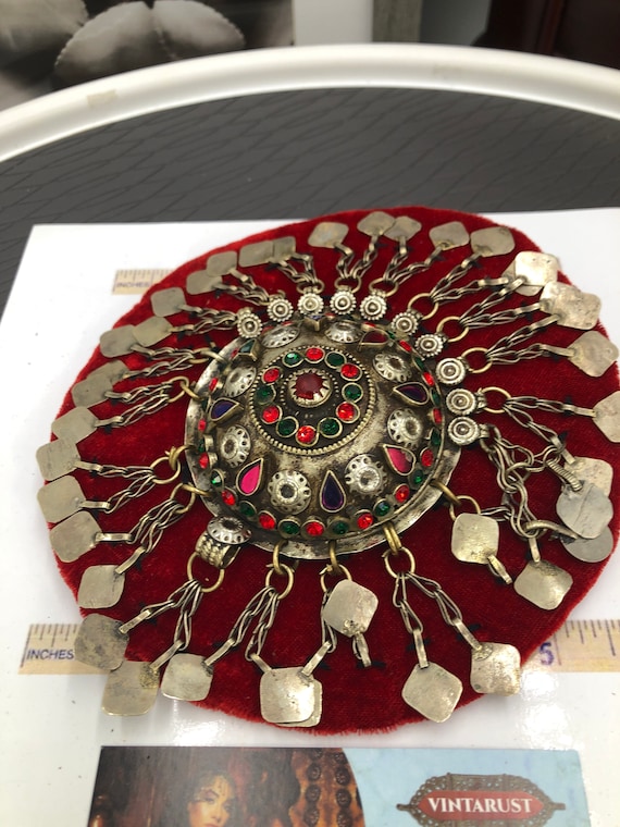 Red Ertugrul Inspired Hair Clip: Handmade Tribal Hair Pin  display picture 2